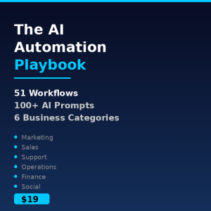 The AI Automation Playbook: 51 Workflows for Small Business