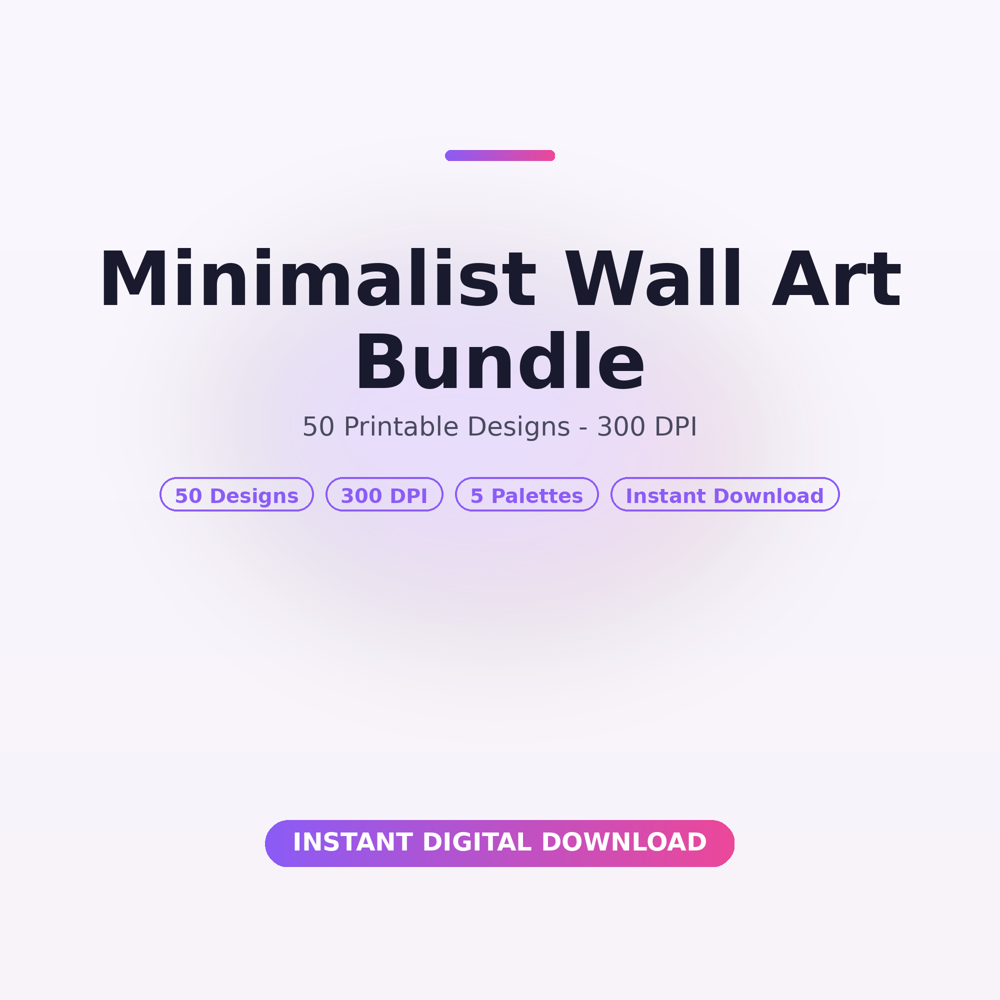Minimalist Wall Art Bundle | 50 Printable Designs - Image 3