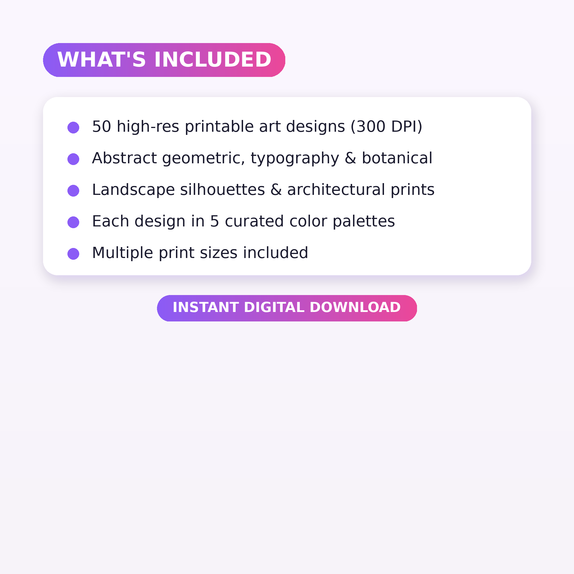Minimalist Wall Art Bundle | 50 Printable Designs - Image 4