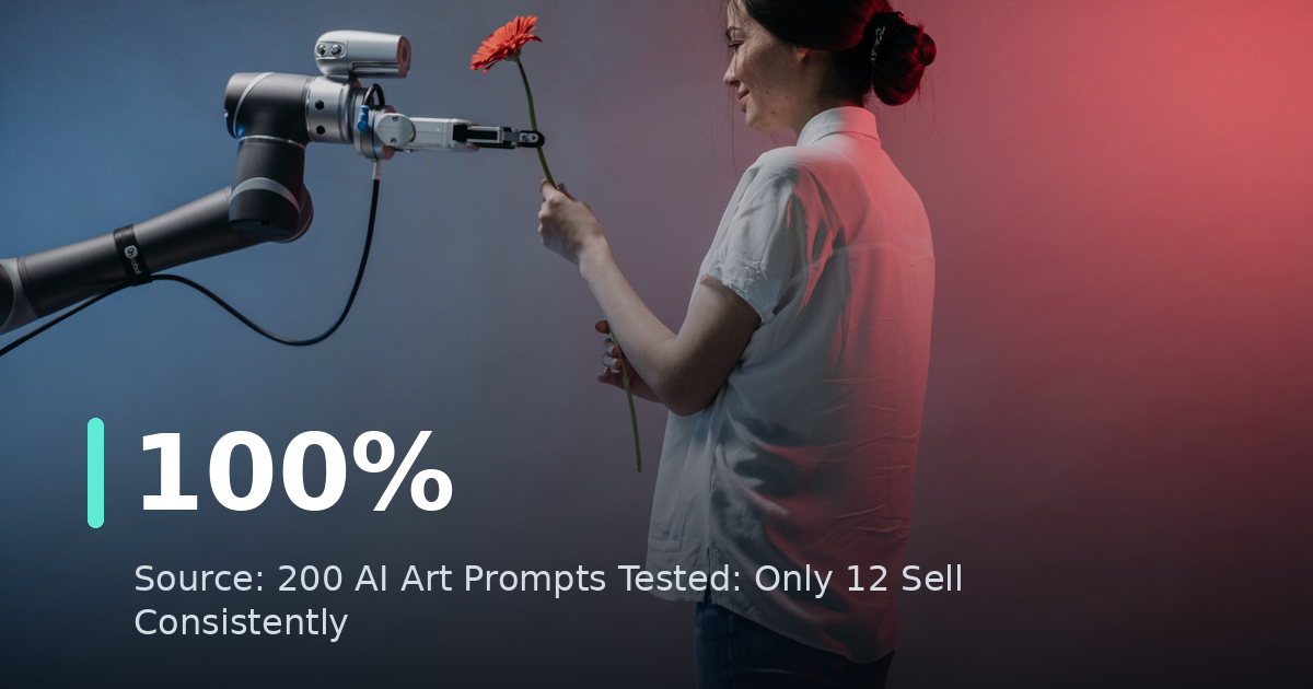 200 AI Art Prompts Tested: Only 12 Sell Consistently