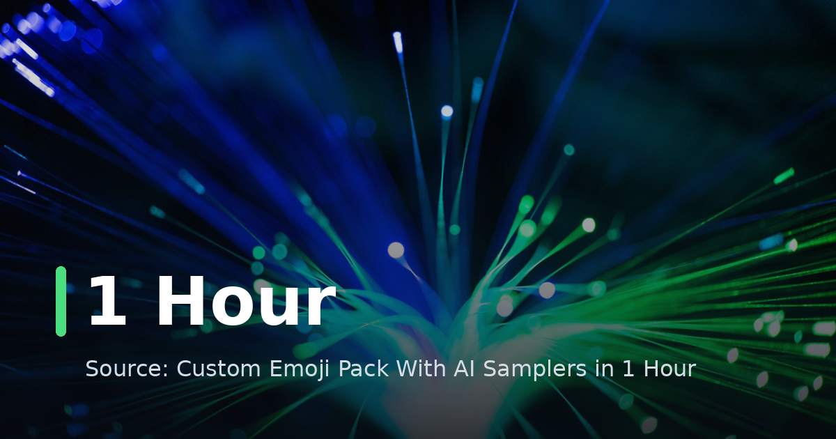 Custom Emoji Pack With AI Samplers in 1 Hour