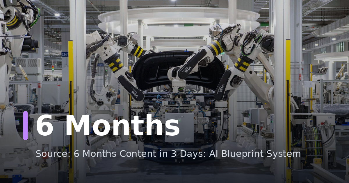 6 Months Content in 3 Days: AI Blueprint System