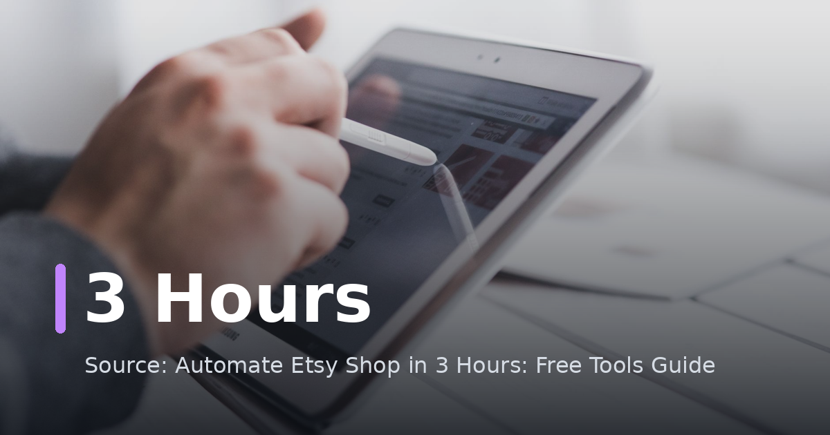 Automate Etsy Shop in 3 Hours: Free Tools Guide