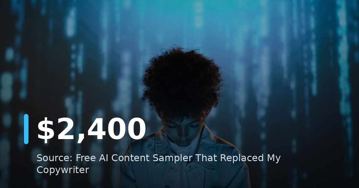 Free AI Content Sampler That Replaced My Copywriter