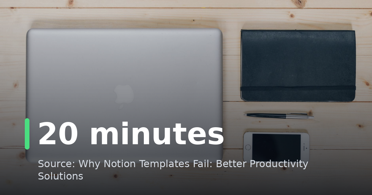 Why Notion Templates Fail: Better Productivity Solutions