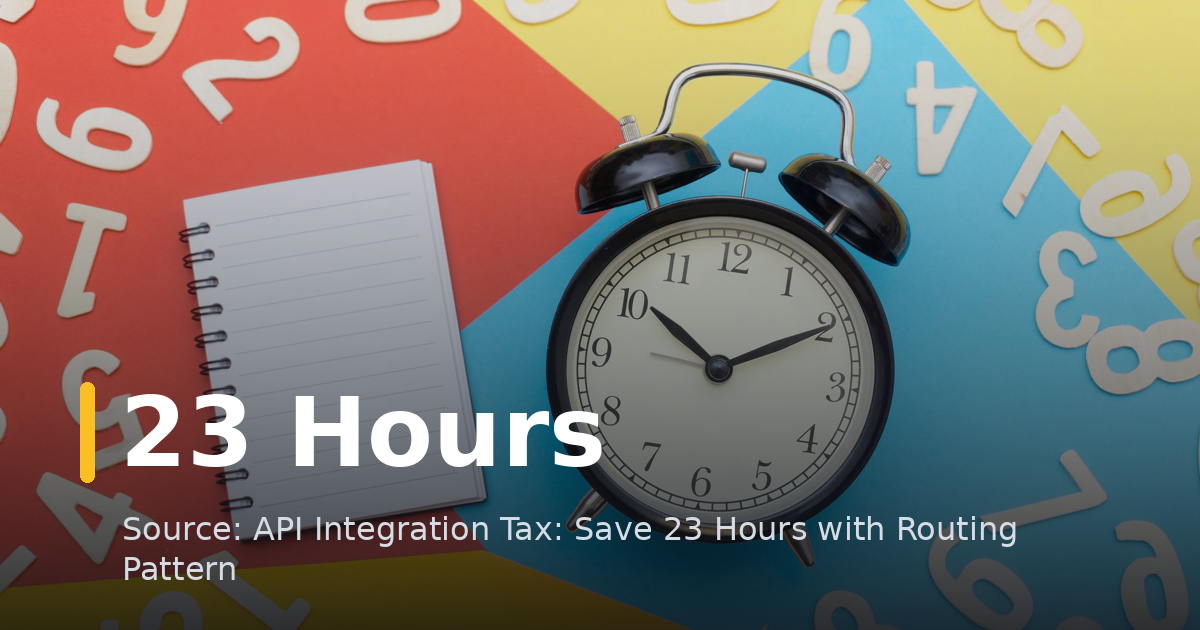 API Integration Tax: Save 23 Hours with Routing Pattern