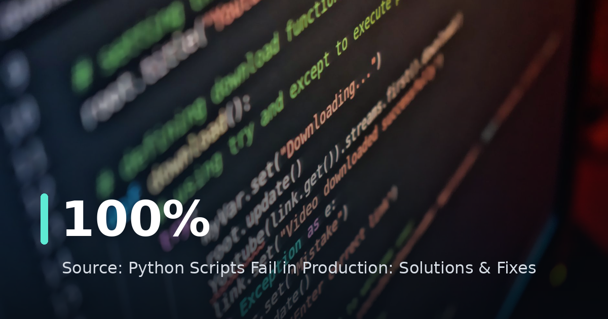 Python Scripts Fail in Production: Solutions & Fixes