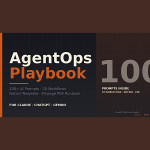 AgentOps Playbook — 100+ AI Prompts & 20 Workflows