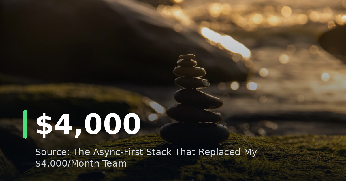 The Async-First Stack That Replaced My $4,000/Month Team