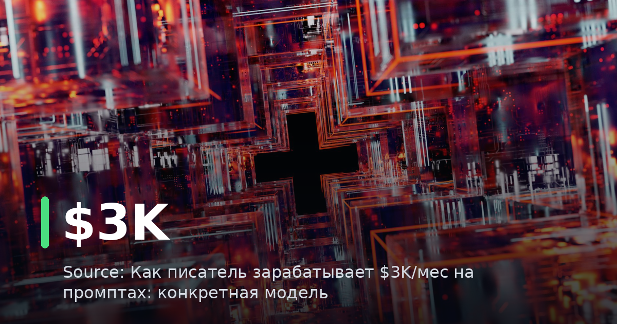 Как писатель зарабатывает $3K/мес на промптах: конкретная модель