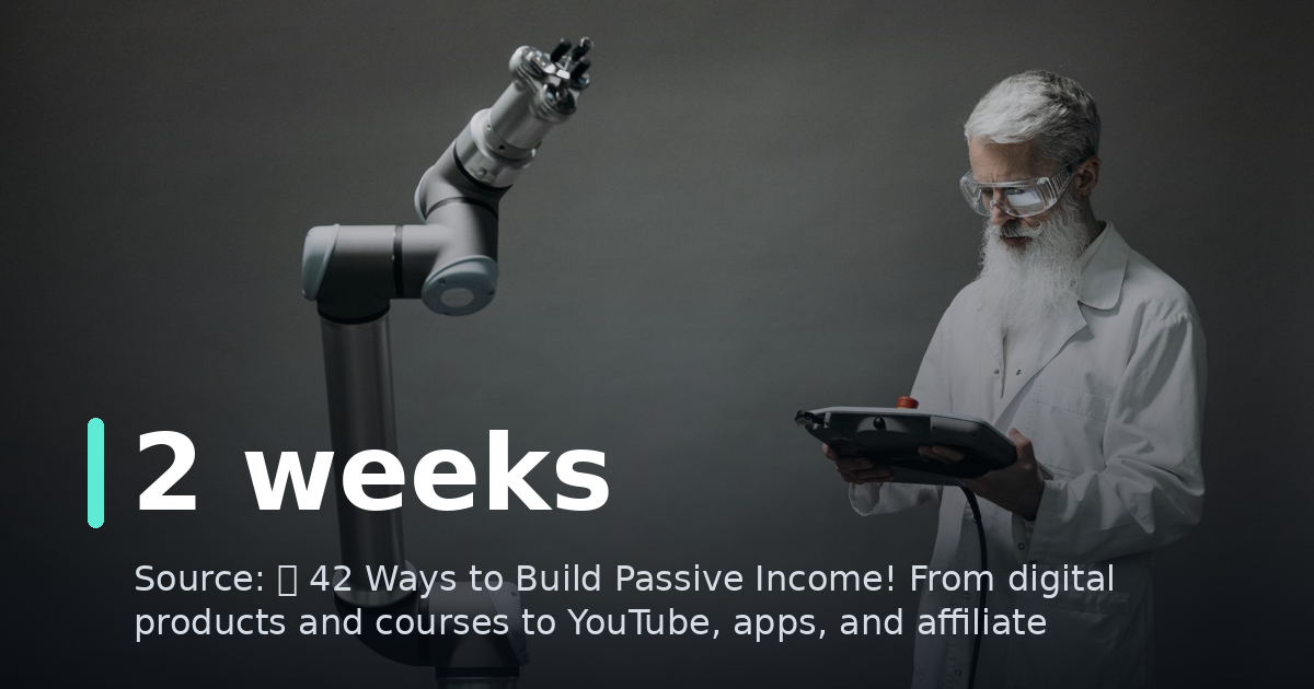 💰 42 Ways to Build Passive Income! From digital products and courses to YouTube, apps, and affiliate marketing—there are countless ways to b