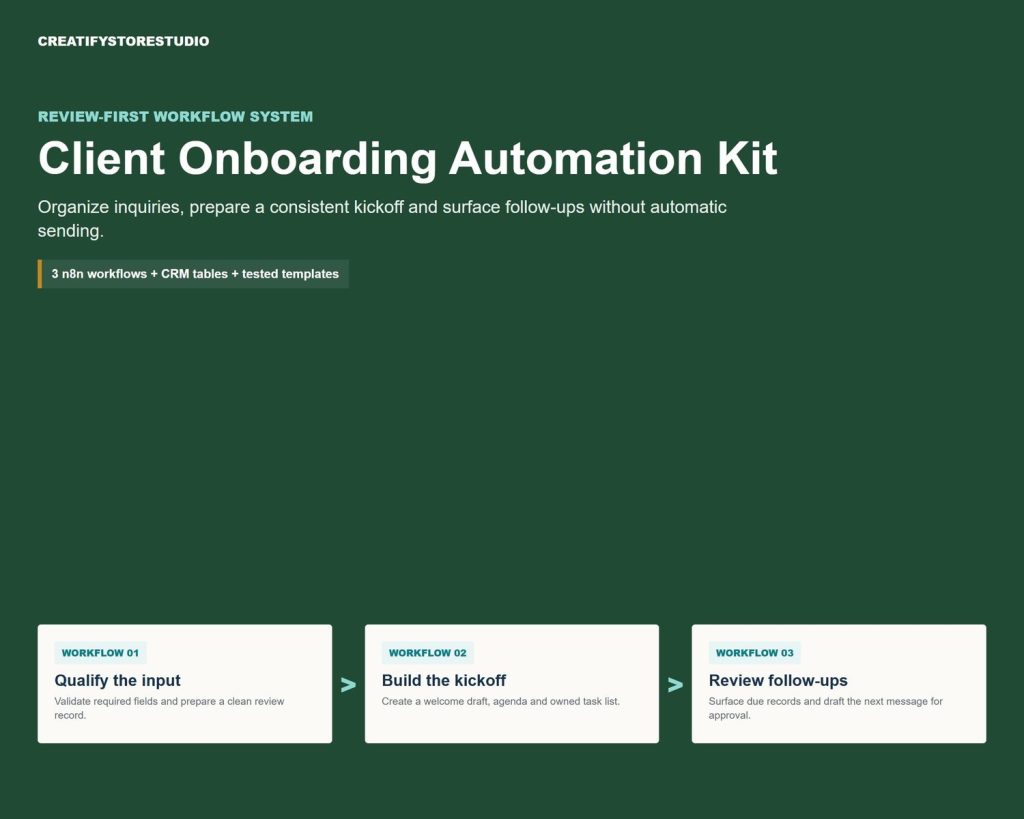 Client Onboarding Automation Kit — slide 1 of 10