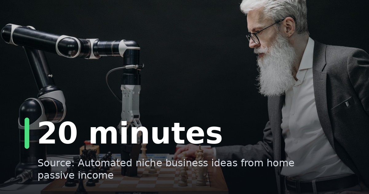 Automated niche business ideas from home passive income