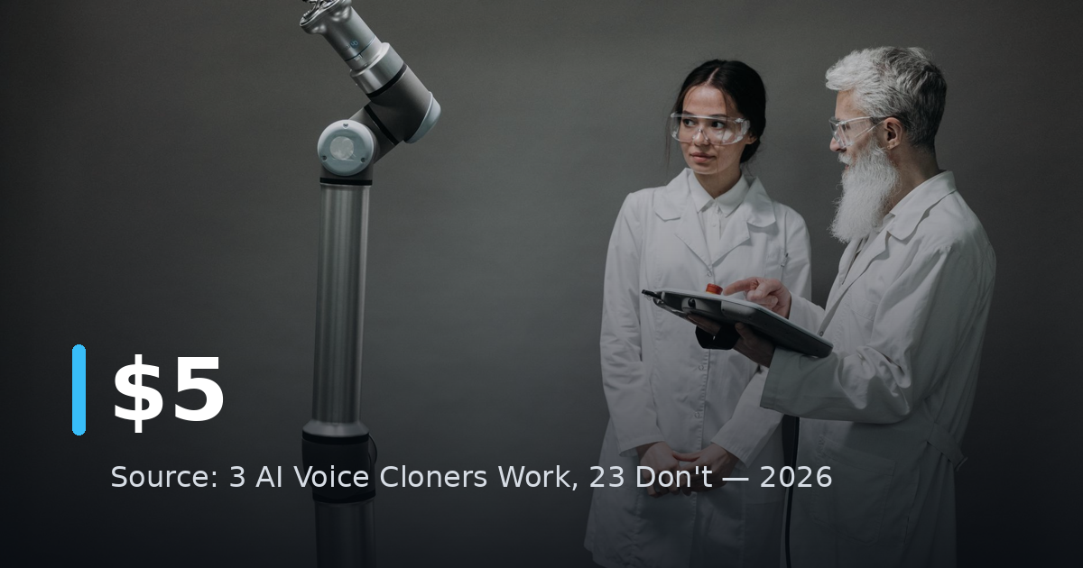 3 AI Voice Cloners Work, 23 Don't — 2026