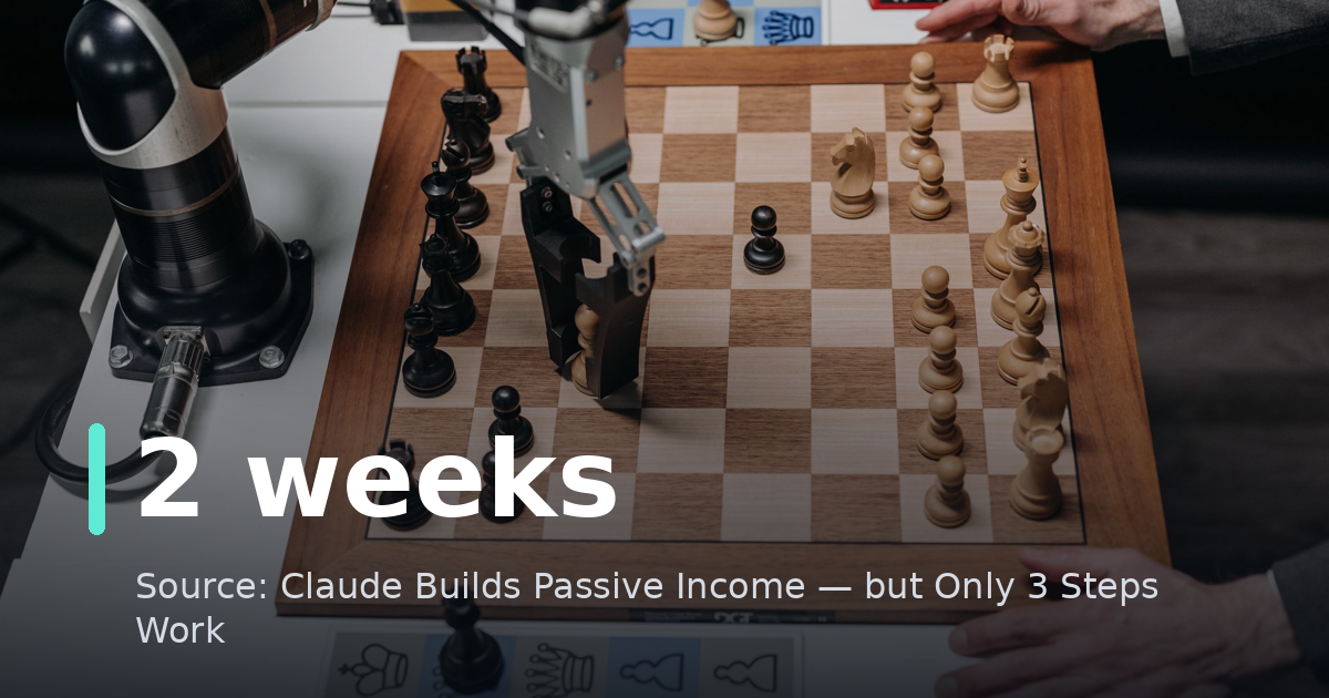 Claude Builds Passive Income — but Only 3 Steps Work