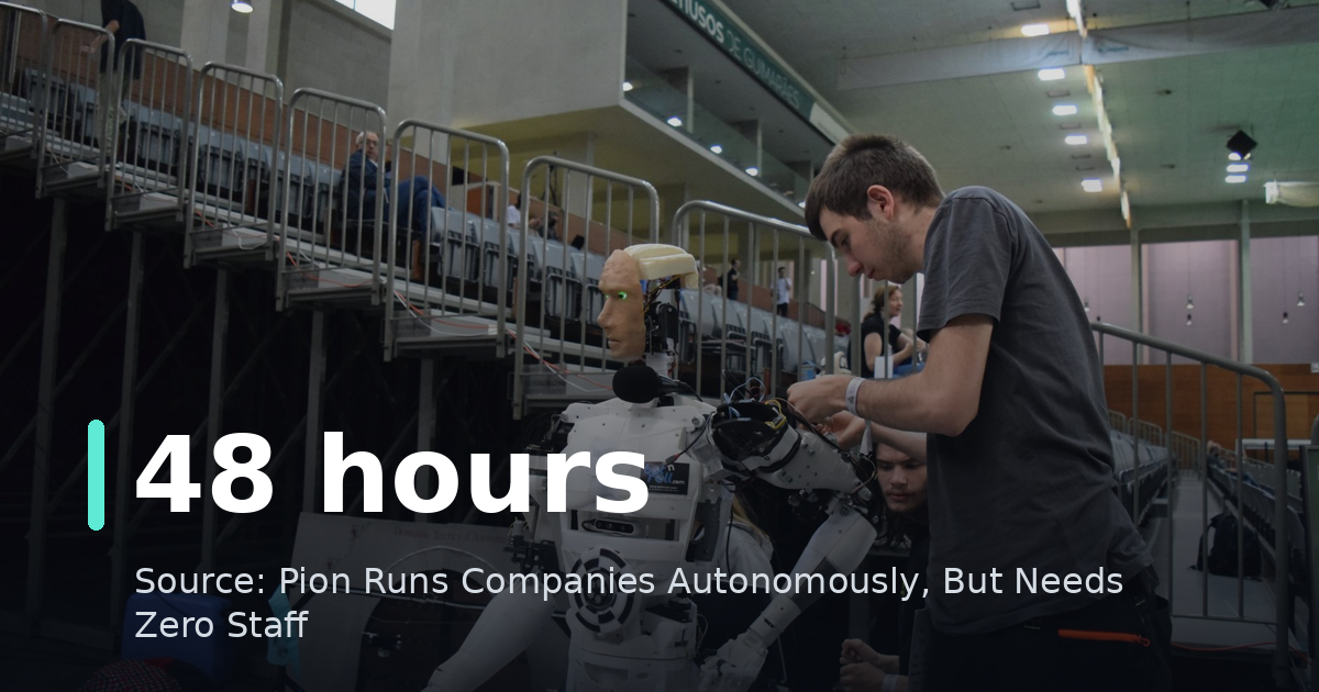 Pion Runs Companies Autonomously, But Needs Zero Staff