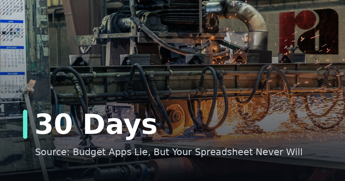Budget Apps Lie, But Your Spreadsheet Never Will